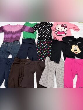 Girls Clothing Bundle 3–6M | Hello Kitty Mickey Gymboree 13 Pieces